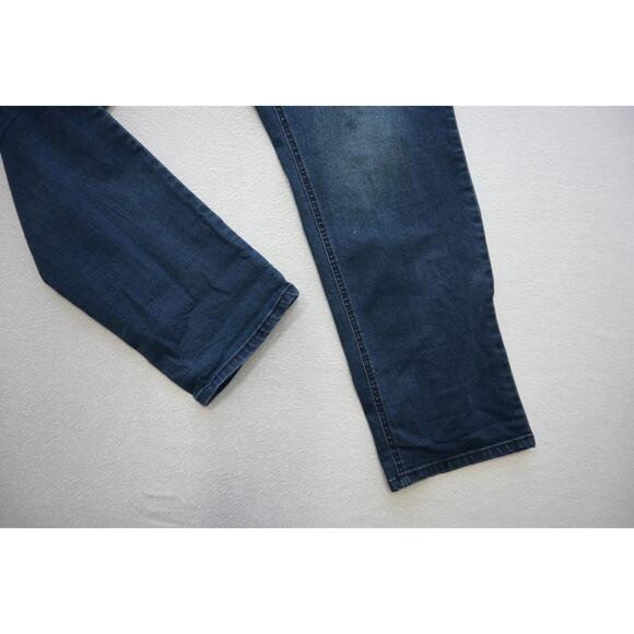 Buffalo David Bitton Axel Buckle Slim Straight Stretch Denim Jeans Mens 38 x 30 - Picture 4 of 8